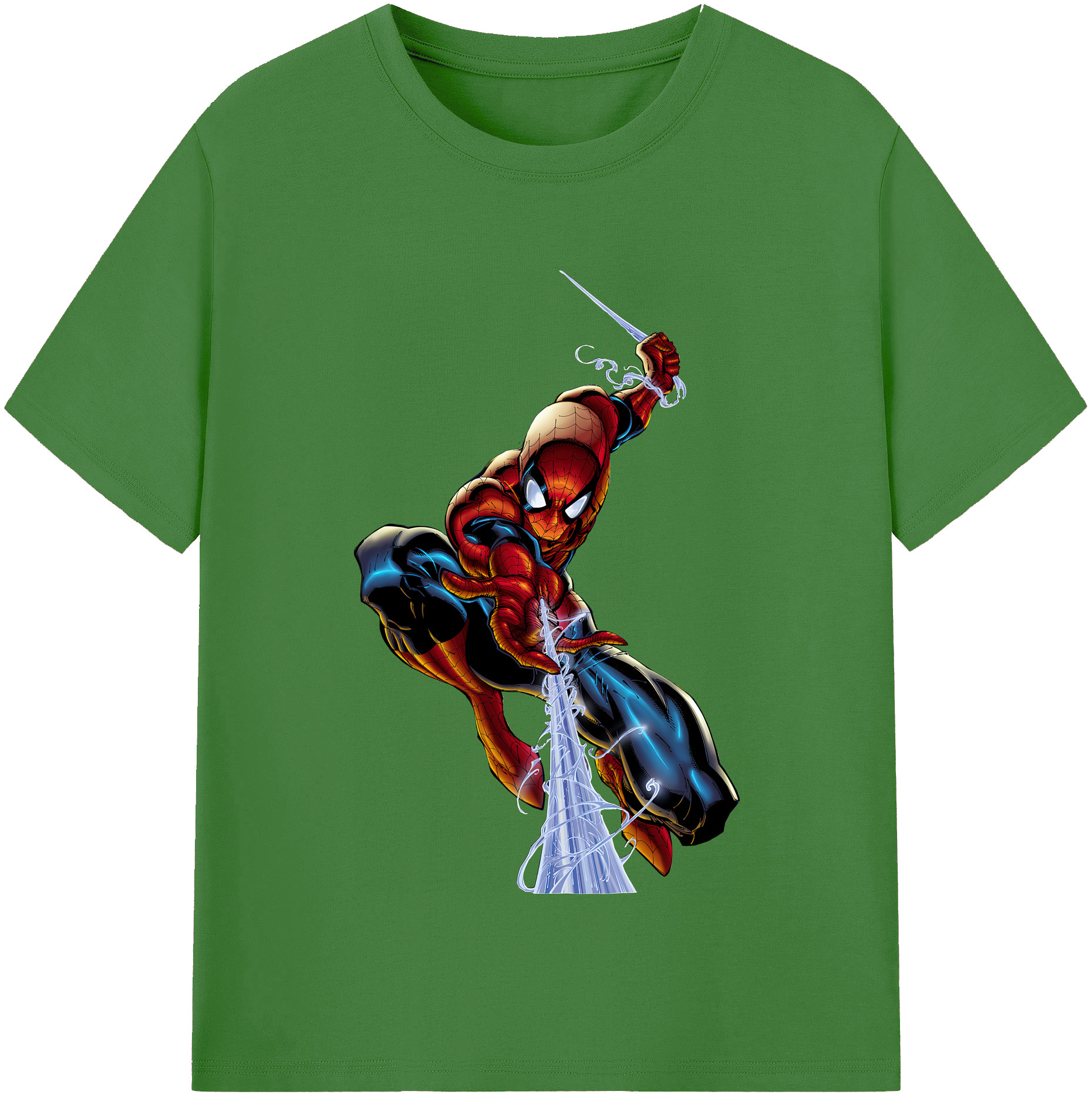 （画像用） Spider Man スパイダーマン レディースカジュアルプリントTシャツ（綿100％）